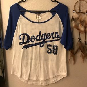 PINK Dodgers tee